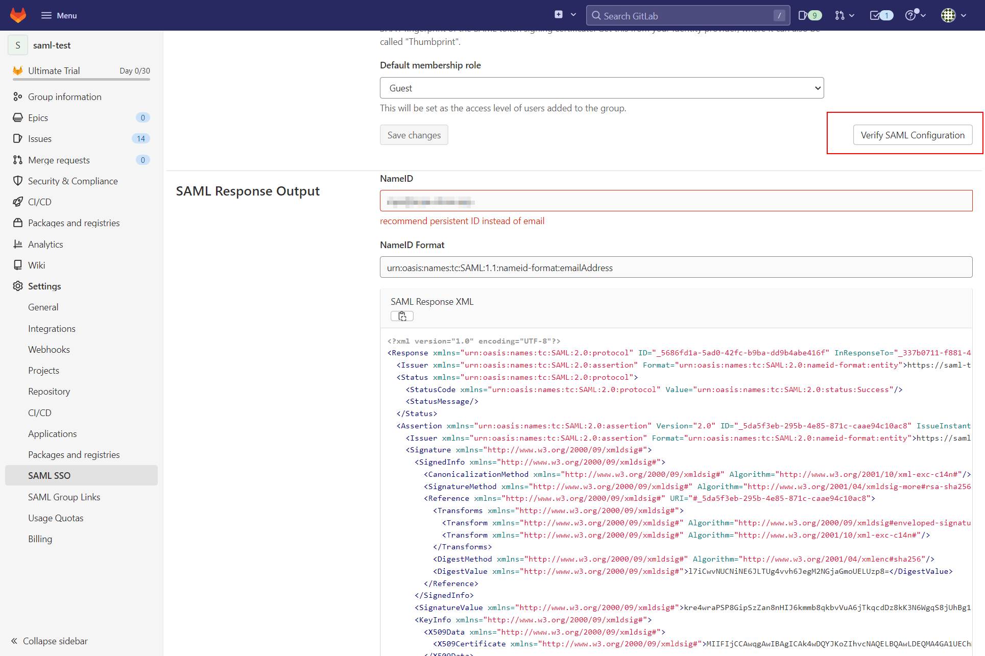 Validate Setup